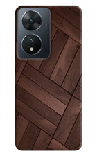 Wooden Texture Design Vivo T2 5G Hard Case Back Cover by Casekaro