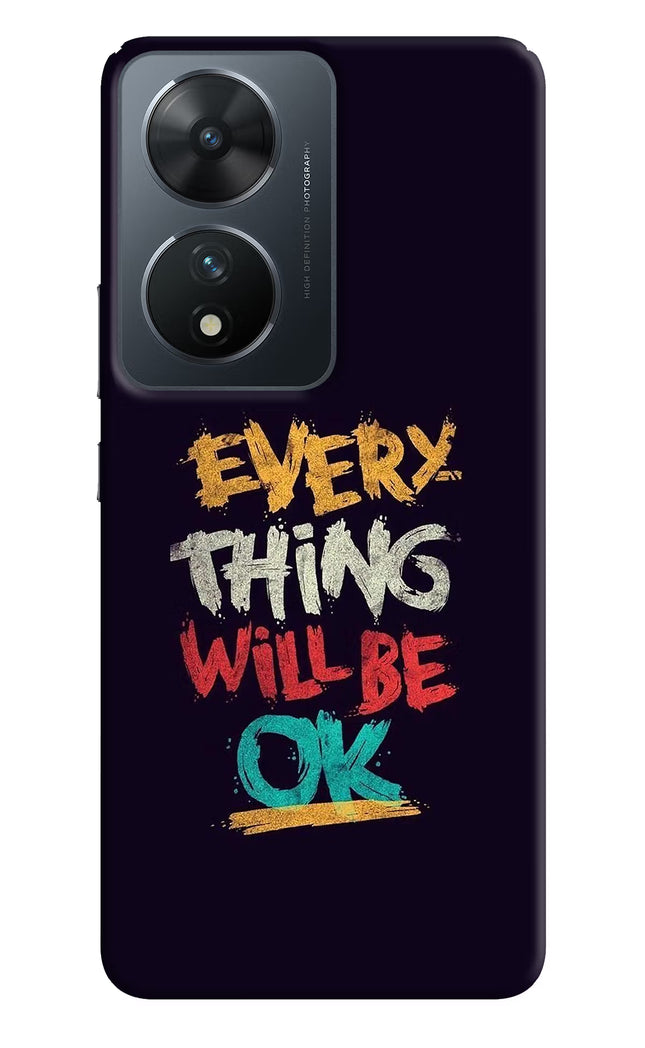 Everything Will Be Ok Vivo T2 5G Hard Case Back Cover by Casekaro