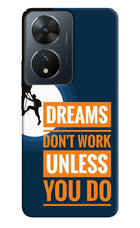 Dreams Don’T Work Unless You Do Vivo T2 5G Hard Case Back Cover by Casekaro