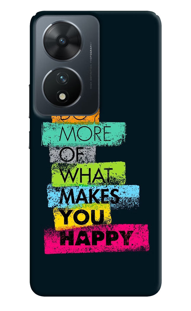 Do More Of What Makes You Happy Vivo T2 5G Hard Case Back Cover by Casekaro
