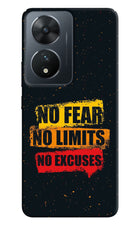 No Fear No Limits No Excuse Vivo T2 5G Hard Case Back Cover by Casekaro