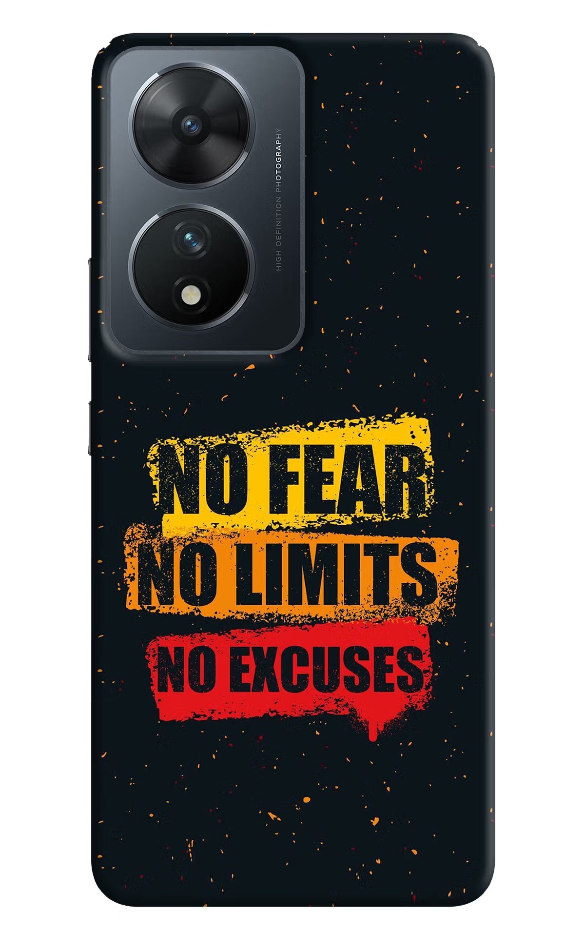 No Fear No Limits No Excuse Vivo T2 5G Hard Case Back Cover by Casekaro