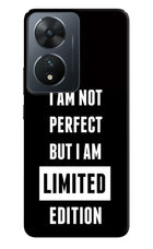 I Am Not Perfect But I Am Limited Edition Vivo T2 5G Hard Case Back Cover by Casekaro