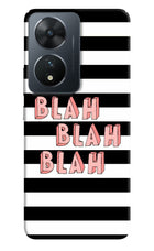 Blah Blah Blah Vivo T2 5G Hard Case Back Cover by Casekaro