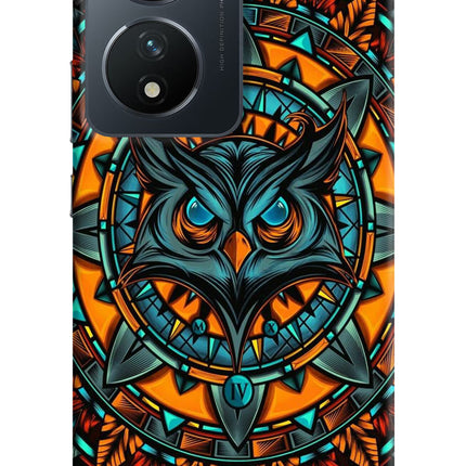Angry Owl Art Vivo T2 5G Hard Case Back Cover by Casekaro