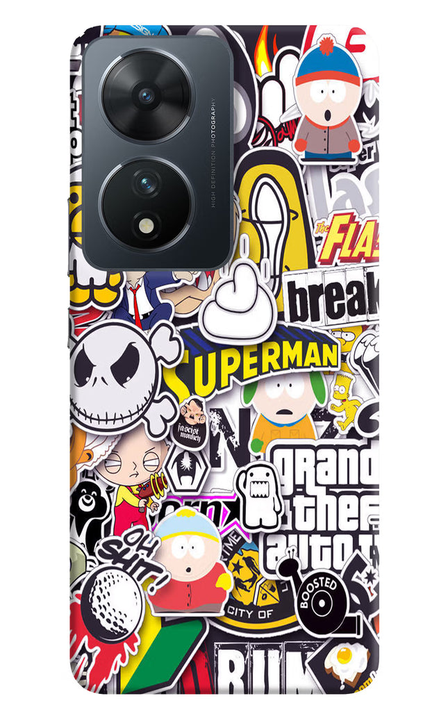 Sticker Bomb Vivo T2 5G Hard Case Back Cover by Casekaro