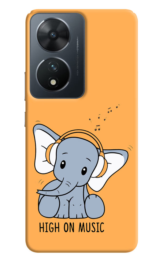 High On Music Vivo T2 5G Hard Case Back Cover by Casekaro