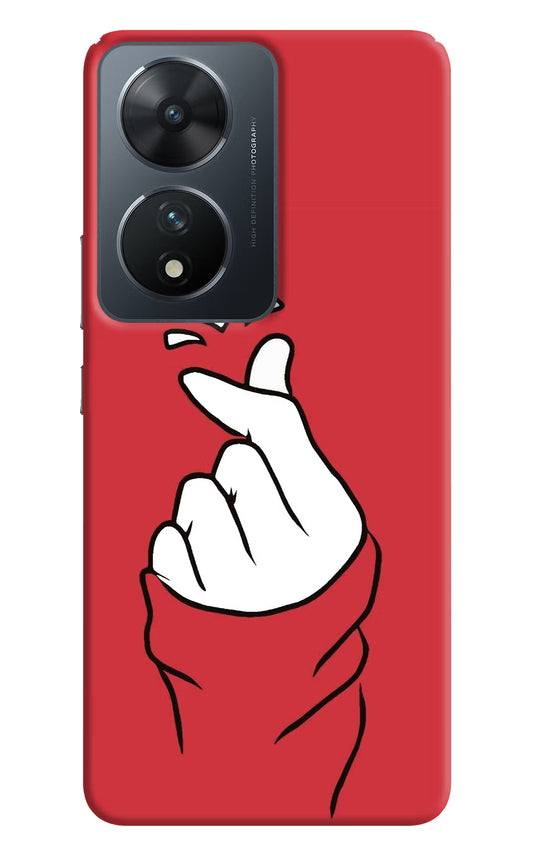 Korean Love Sign Vivo T2 5G Hard Case Back Cover by Casekaro