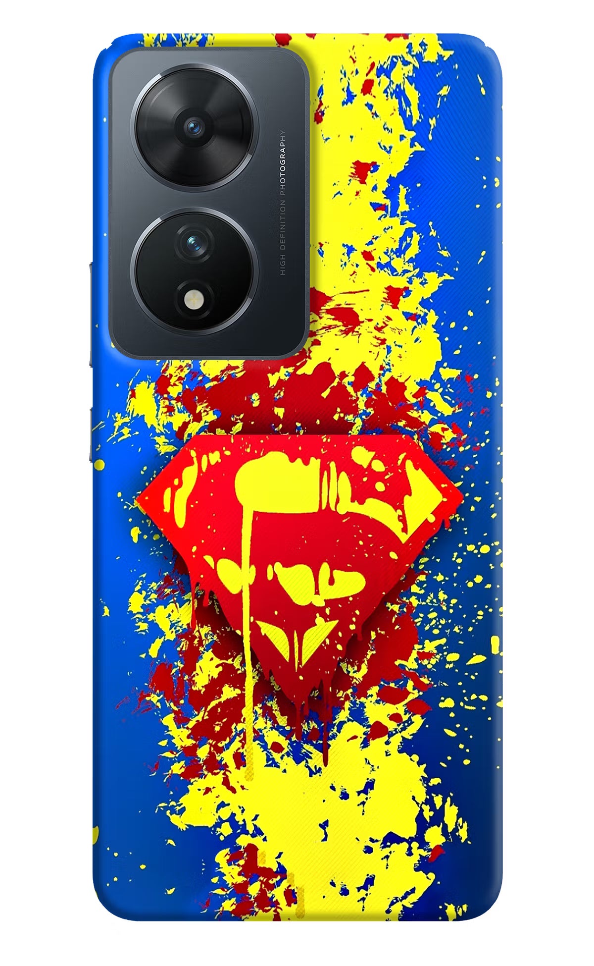 Superman logo Vivo T2 5G Hard Case Back Cover by Casekaro