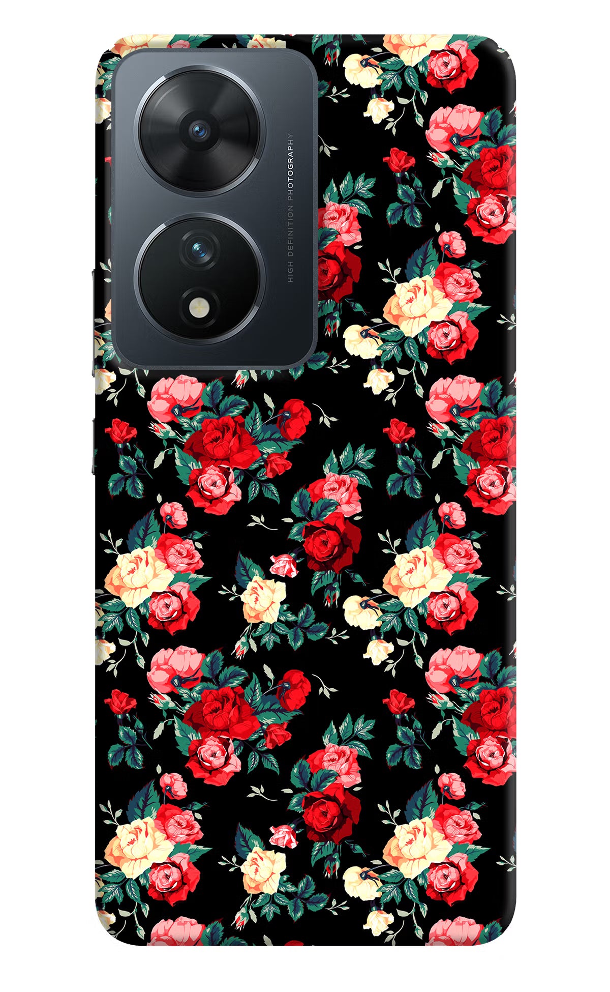 Rose Pattern Vivo T2 5G Hard Case Back Cover by Casekaro