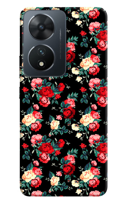 Rose Pattern Vivo T2 5G Hard Case Back Cover by Casekaro