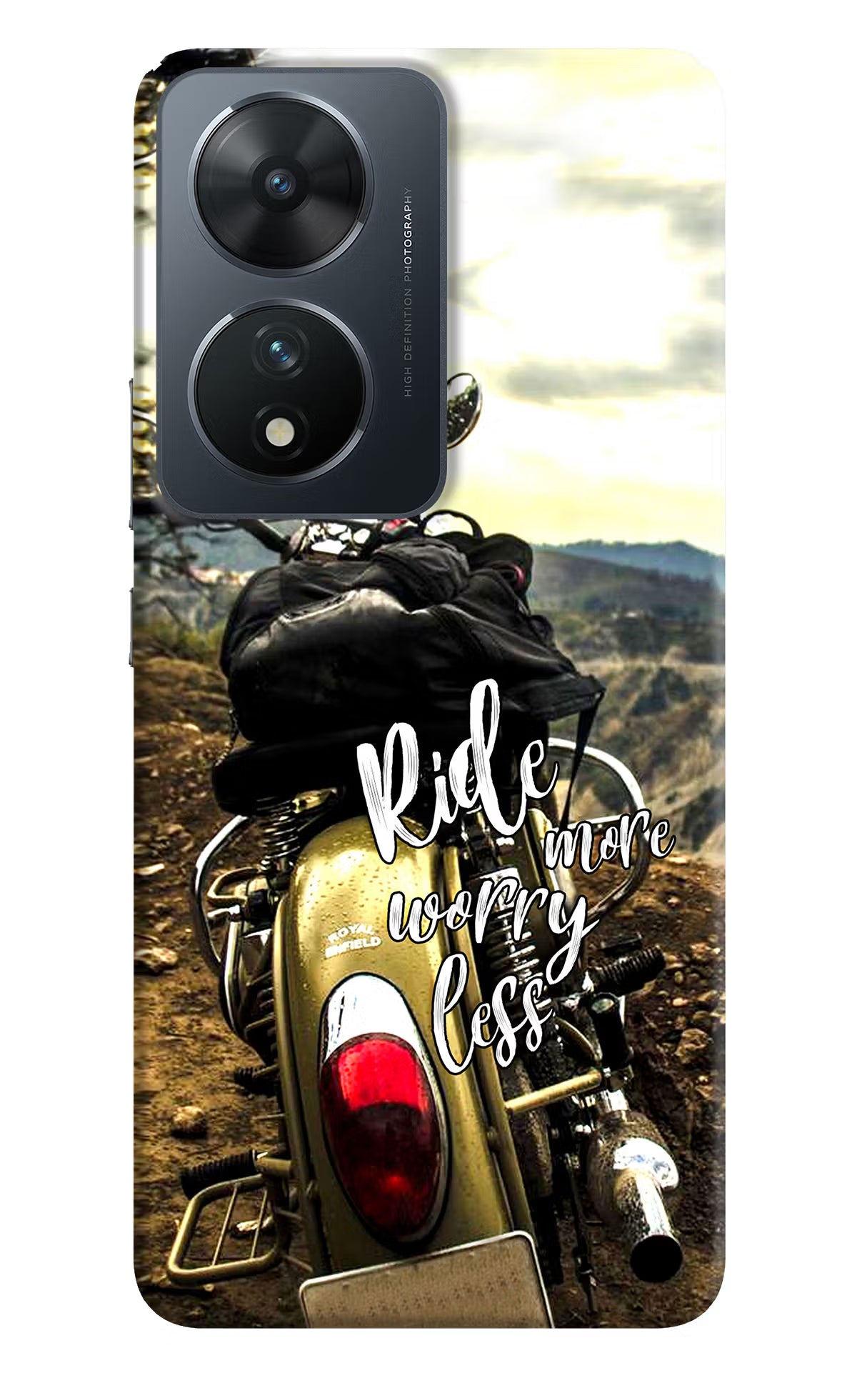 Ride More Worry Less Vivo T2 5G Hard Case Back Cover by Casekaro