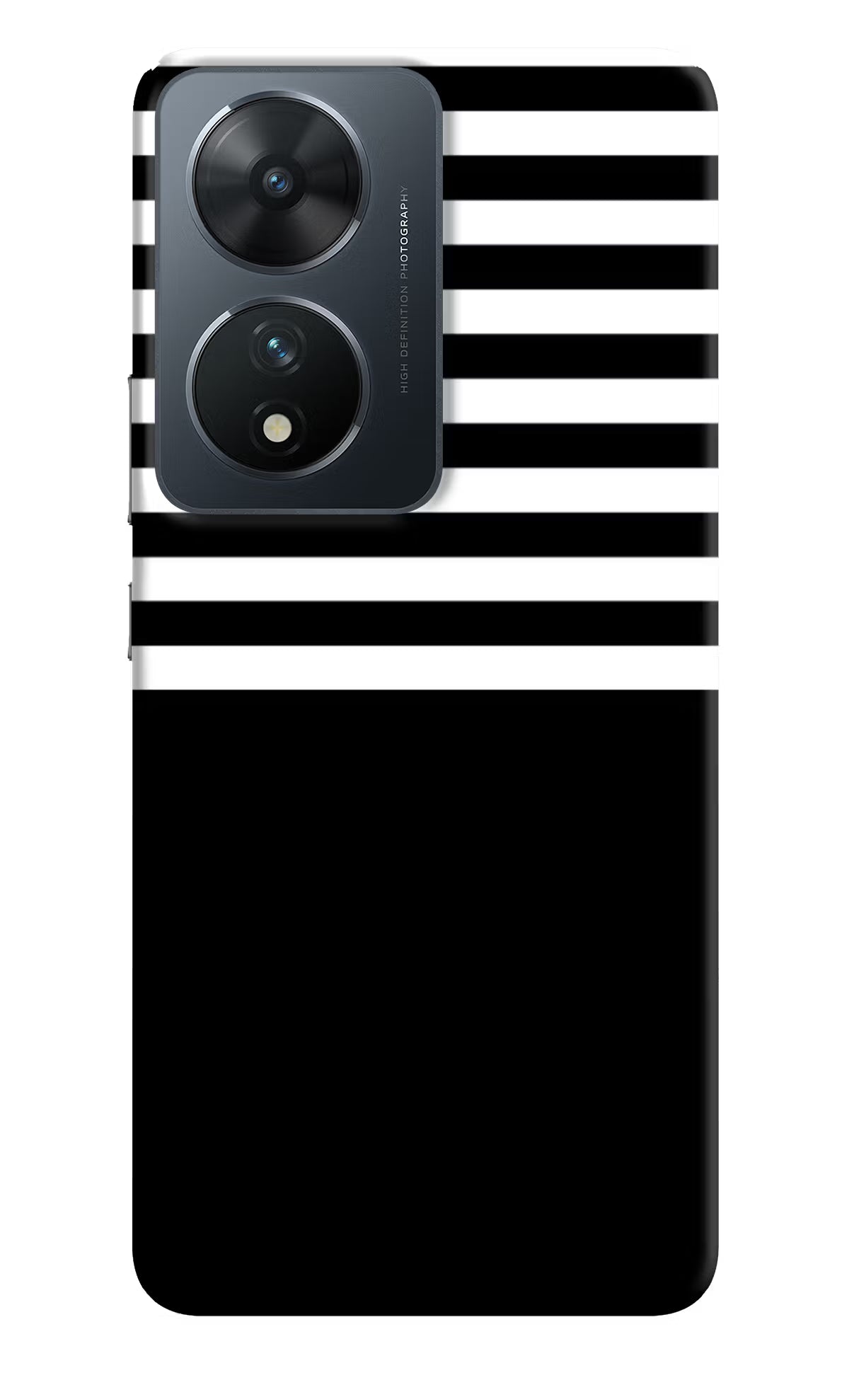 Black and White Print Vivo T2 5G Hard Case Back Cover by Casekaro