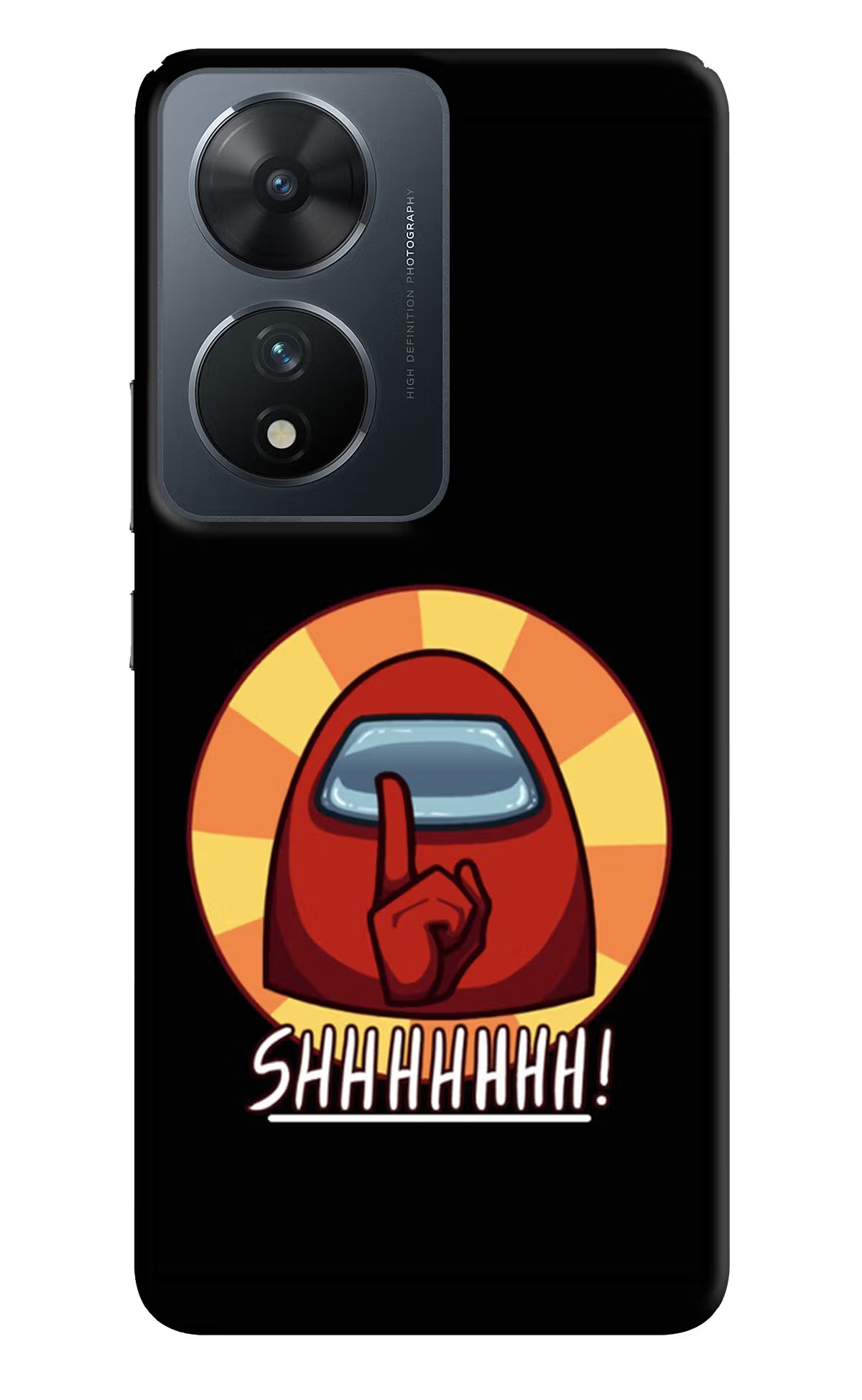 Among Us Shhh! Vivo T2 5G Hard Case Back Cover by Casekaro