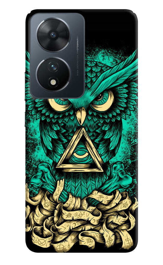 Green Owl Vivo T2 5G Hard Case Back Cover by Casekaro