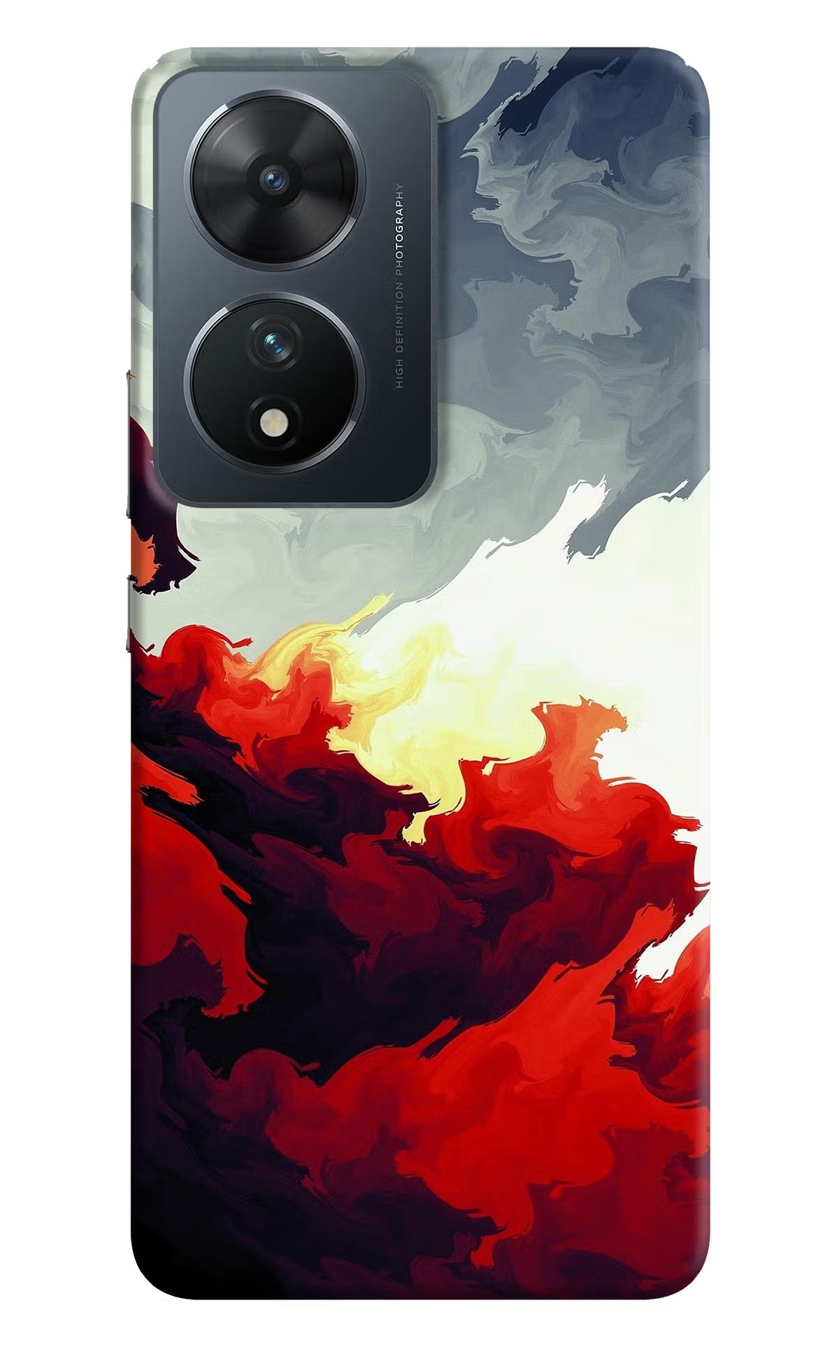 Fire Cloud Vivo T2 5G Hard Case Back Cover by Casekaro
