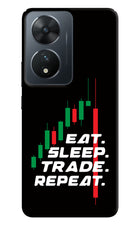 Eat Sleep Trade Repeat Vivo T2 5G Hard Case Back Cover by Casekaro