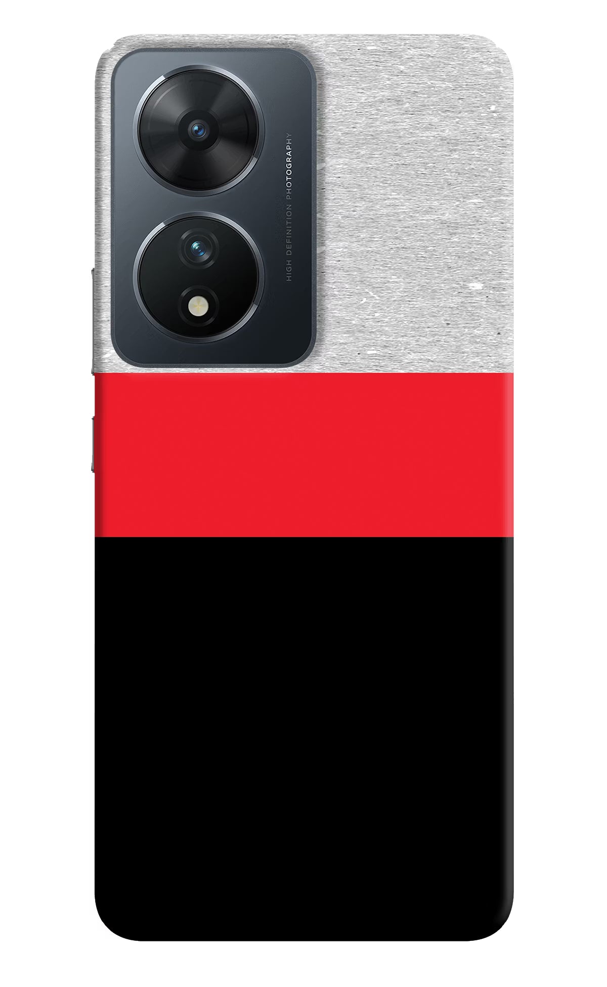 Tri Color Pattern Vivo T2 5G Hard Case Back Cover by Casekaro