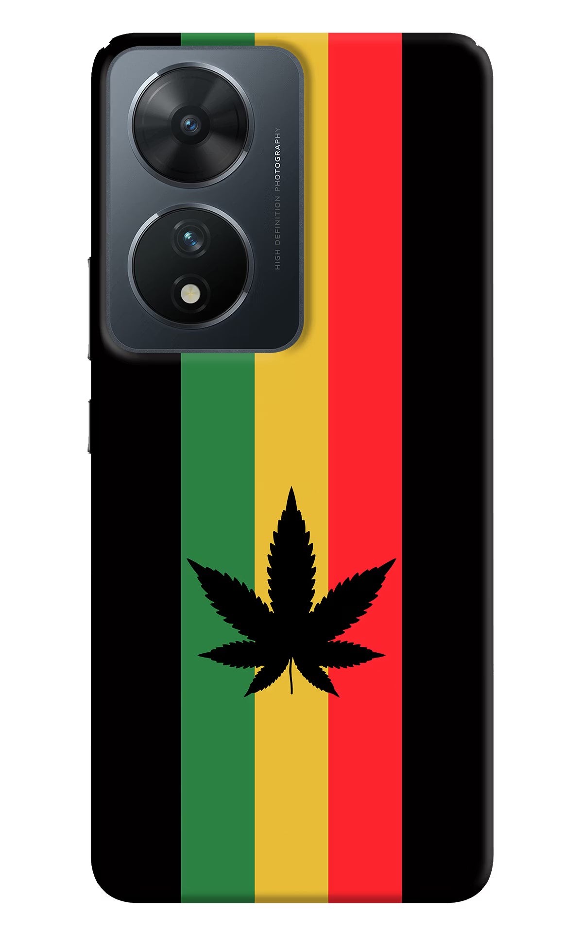Weed Flag Vivo T2 5G Hard Case Back Cover by Casekaro