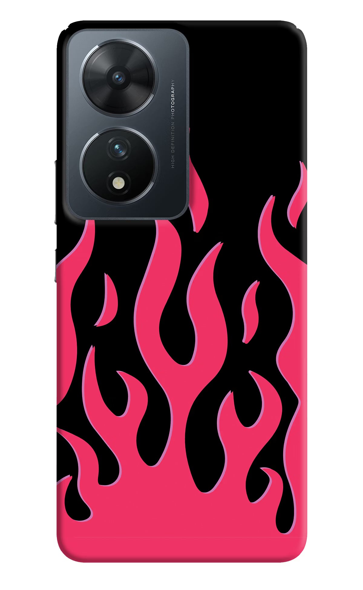Fire Flames Vivo T2 5G Hard Case Back Cover by Casekaro