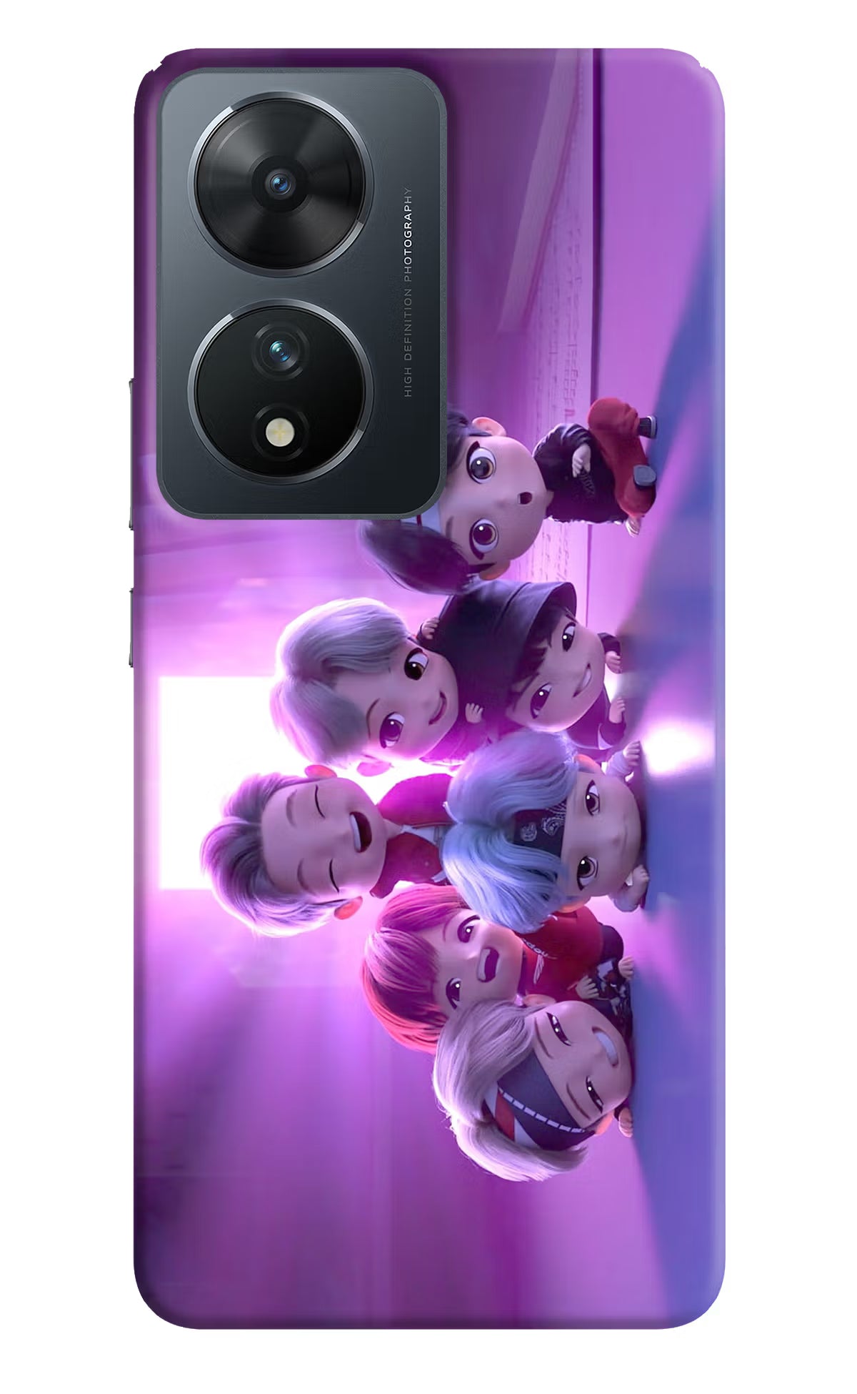 BTS Chibi Vivo T2 5G Hard Case Back Cover by Casekaro