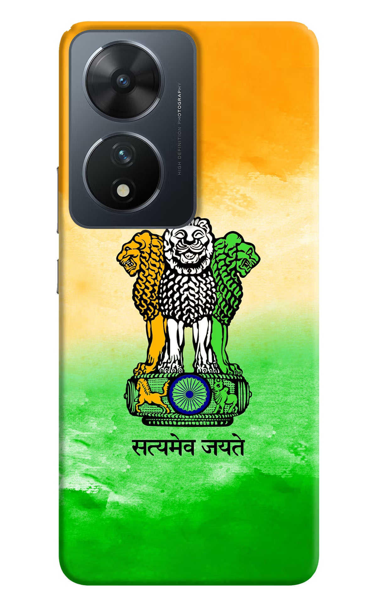Satyamev Jayate Flag Vivo T2 5G Hard Case Back Cover by Casekaro