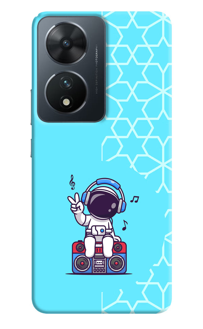 Cute Astronaut Chilling Vivo T2 5G Hard Case Back Cover by Casekaro