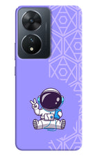 Cute Astronaut Chilling Vivo T2 5G Hard Case Back Cover by Casekaro