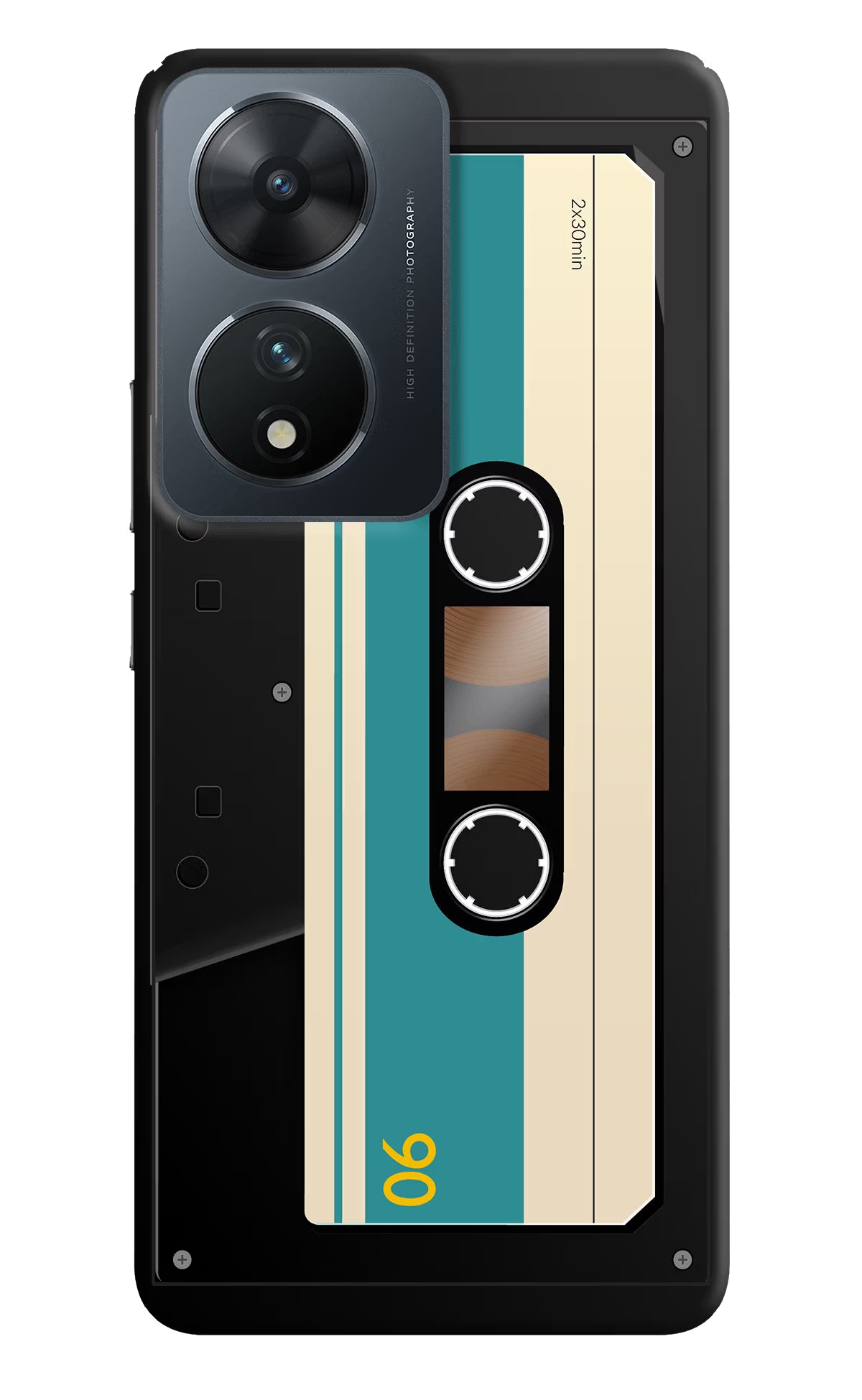 Cassette Vivo T2 5G Hard Case Back Cover by Casekaro