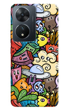 Veggie Doodle Vivo T2 5G Hard Case Back Cover by Casekaro
