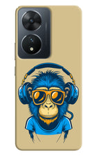 Monkey Headphone Vivo T2 5G Hard Case Back Cover by Casekaro