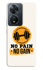 No Pain No Gain Vivo T2 5G Hard Case Back Cover by Casekaro