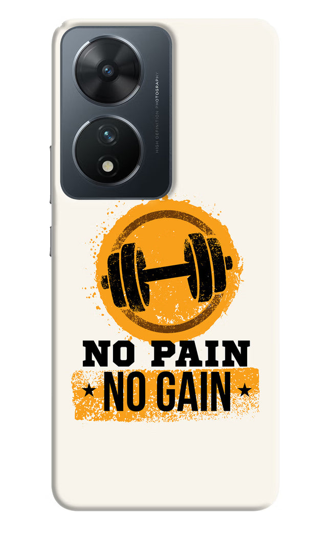 No Pain No Gain Vivo T2 5G Hard Case Back Cover by Casekaro