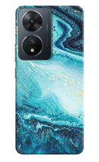 Blue Glitter Marble Vivo T2 5G Hard Case Back Cover by Casekaro