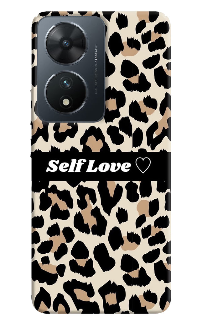 Leopard Print Self Love Vivo T2 5G Hard Case Back Cover by Casekaro