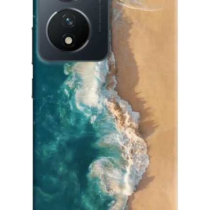 Ocean Beach Vivo T2 5G Hard Case Back Cover by Casekaro