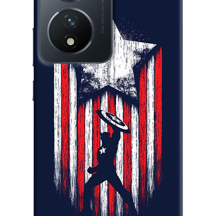 Captain America Marvel Art Vivo T2 5G Hard Case Back Cover by Casekaro