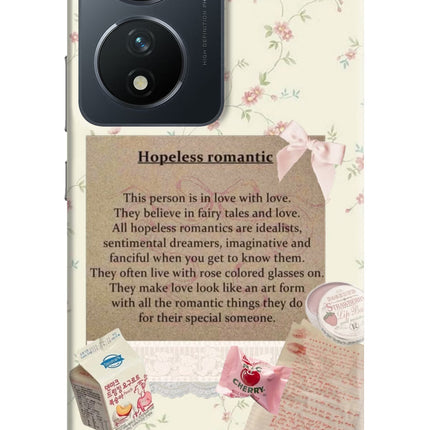 Hopeless Romantic Vivo T2 5G Hard Case Back Cover by Casekaro