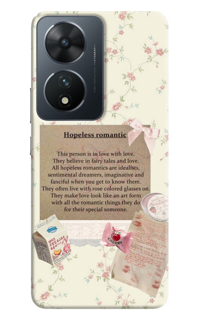 Hopeless Romantic Vivo T2 5G Hard Case Back Cover by Casekaro