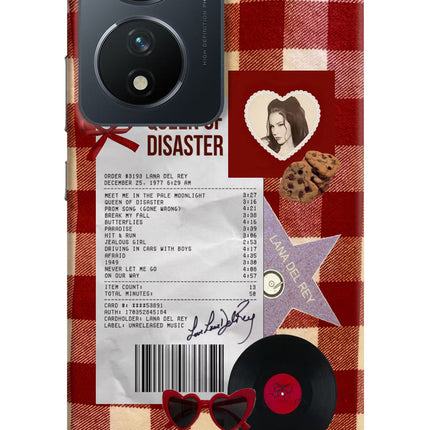Queen of Disaster Vivo T2 5G Hard Case Back Cover by Casekaro