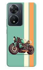 Striped Moto Drift Vivo T2 5G Hard Case Back Cover by Casekaro