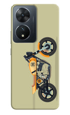 Vertical Speedster Vivo T2 5G Hard Case Back Cover by Casekaro