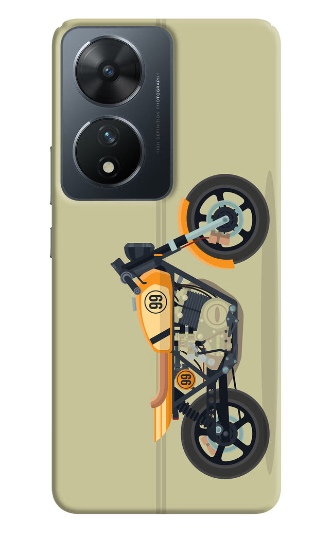 Vertical Speedster Vivo T2 5G Hard Case Back Cover by Casekaro