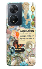 Aquarius Zodiac Vivo T2 5G Hard Case Back Cover by Casekaro