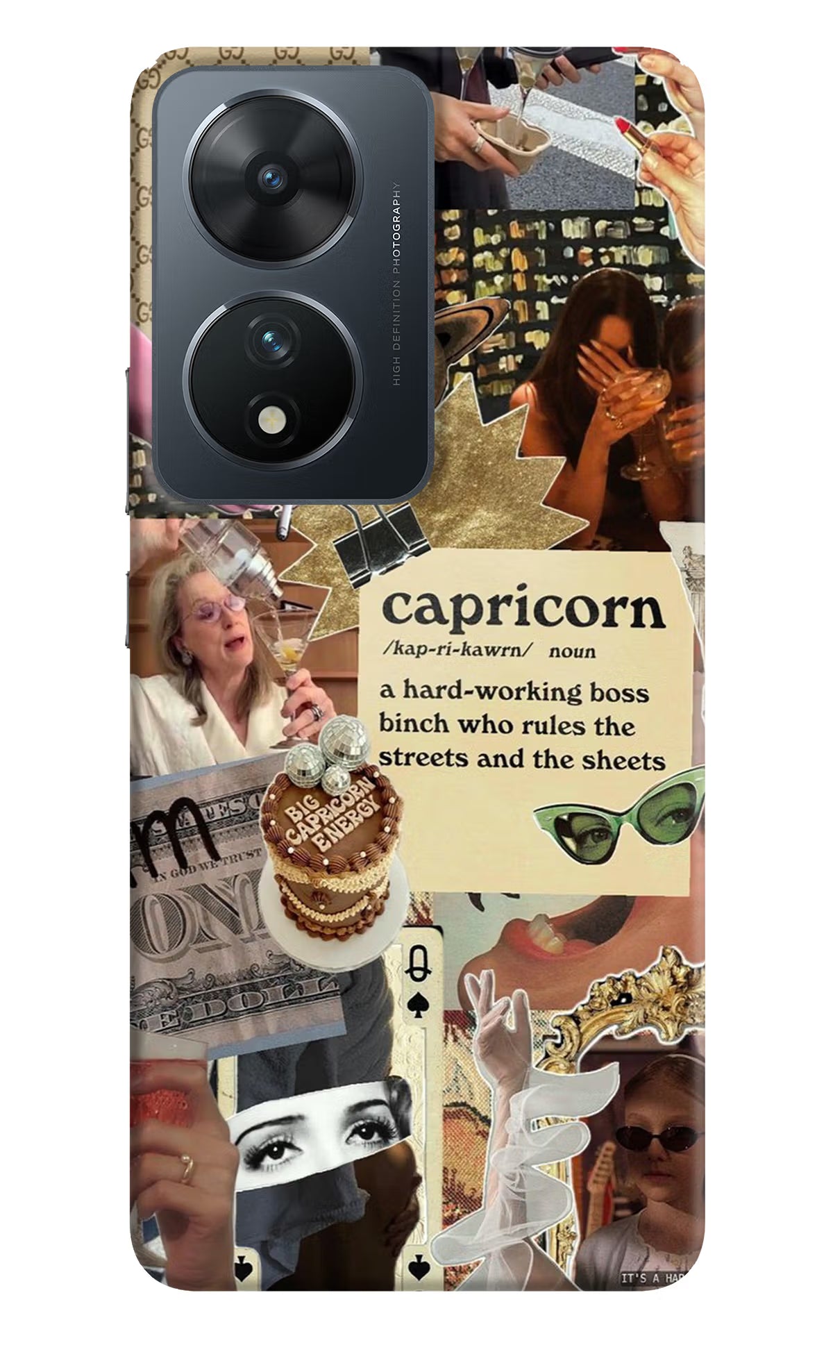Capricorn Zodiac Vivo T2 5G Hard Case Back Cover by Casekaro