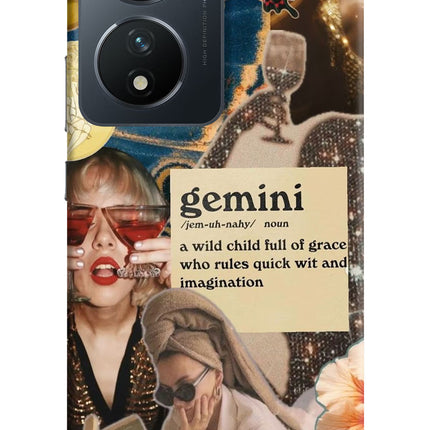 Gemini Zodiac Vivo T2 5G Hard Case Back Cover by Casekaro
