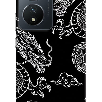 Twin Dragons Vivo T2 5G Hard Case Back Cover by Casekaro