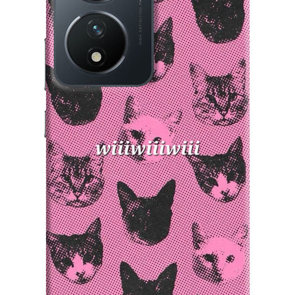 Pink Cats Vivo T2 5G Hard Case Back Cover by Casekaro
