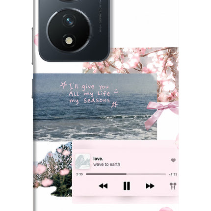 Wave to earth Vivo T2 5G Hard Case Back Cover by Casekaro