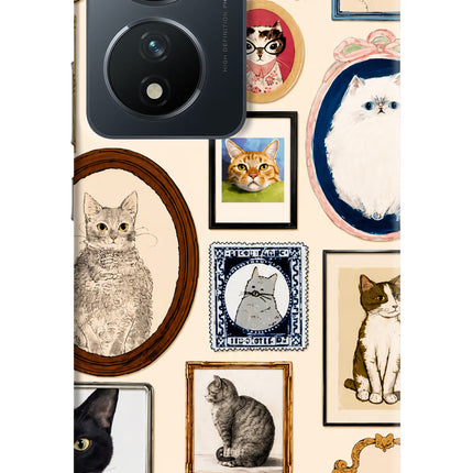 Mirror Cats Vivo T2 5G Hard Case Back Cover by Casekaro